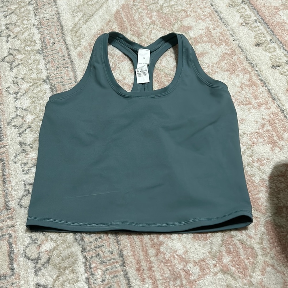 Keiki Kona size small blue croped tank top